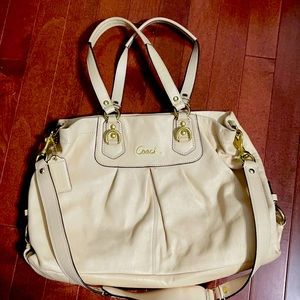 Coach cream purse